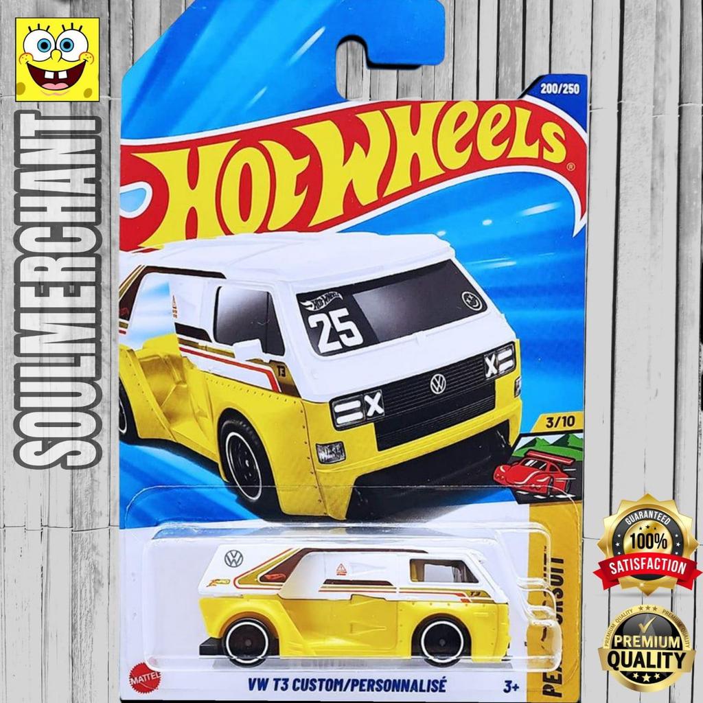Hot Wheels VW T3 Custom Kuning Diecast Mobil Volkswagen
