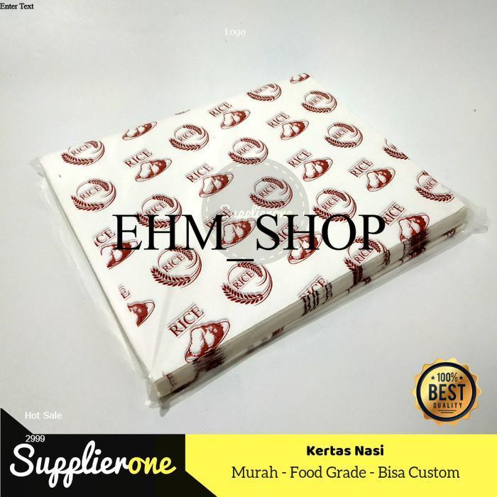 Kertas nasi, Wrapping Paper, Bungkus Nasi, Wadah Nasi, Kemasan Nasi