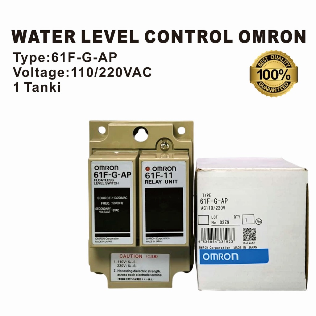 FLOATLESS LEVEL SWITCH WLC 1 TANKI 61F-G-AP OMRON WATER LEVEL CONTROL