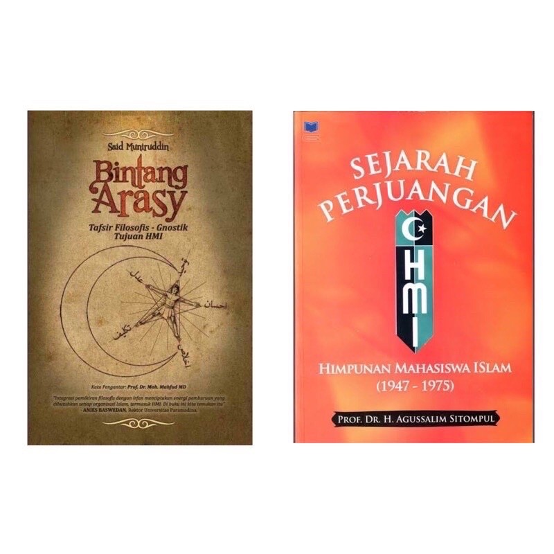 paket 2 buku HMI bintang arasy & sejarah perjuangan HMI