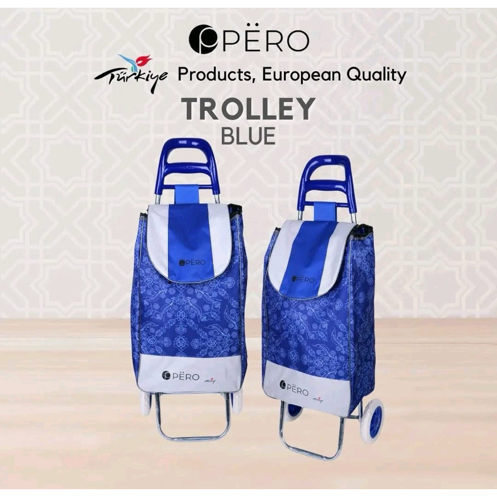 Pero Trolley Bag / Tas Troli Belanja / Tas Shopping Roda / Trolley Shopping Bag with Handle Large Ca
