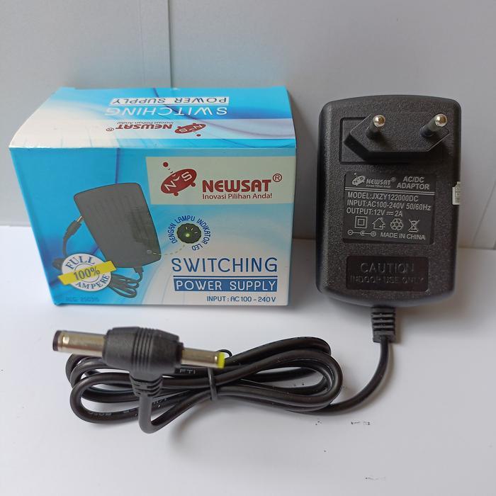 ADAPTOR 2A 12V 2 AMPERE 12 VOLT ADAPTER CAMERA CCTV LED POWER SUPPLY - ADAPTOR 2 ARAH