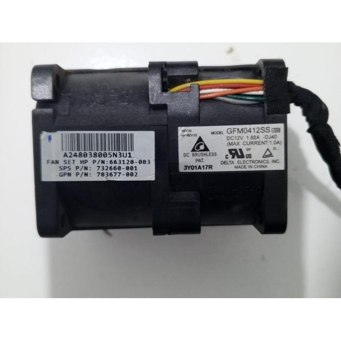 KIPAS DELTA DOUBLE FAN 4CM GFM0412SS 12V 1.82A HIGH SPEED