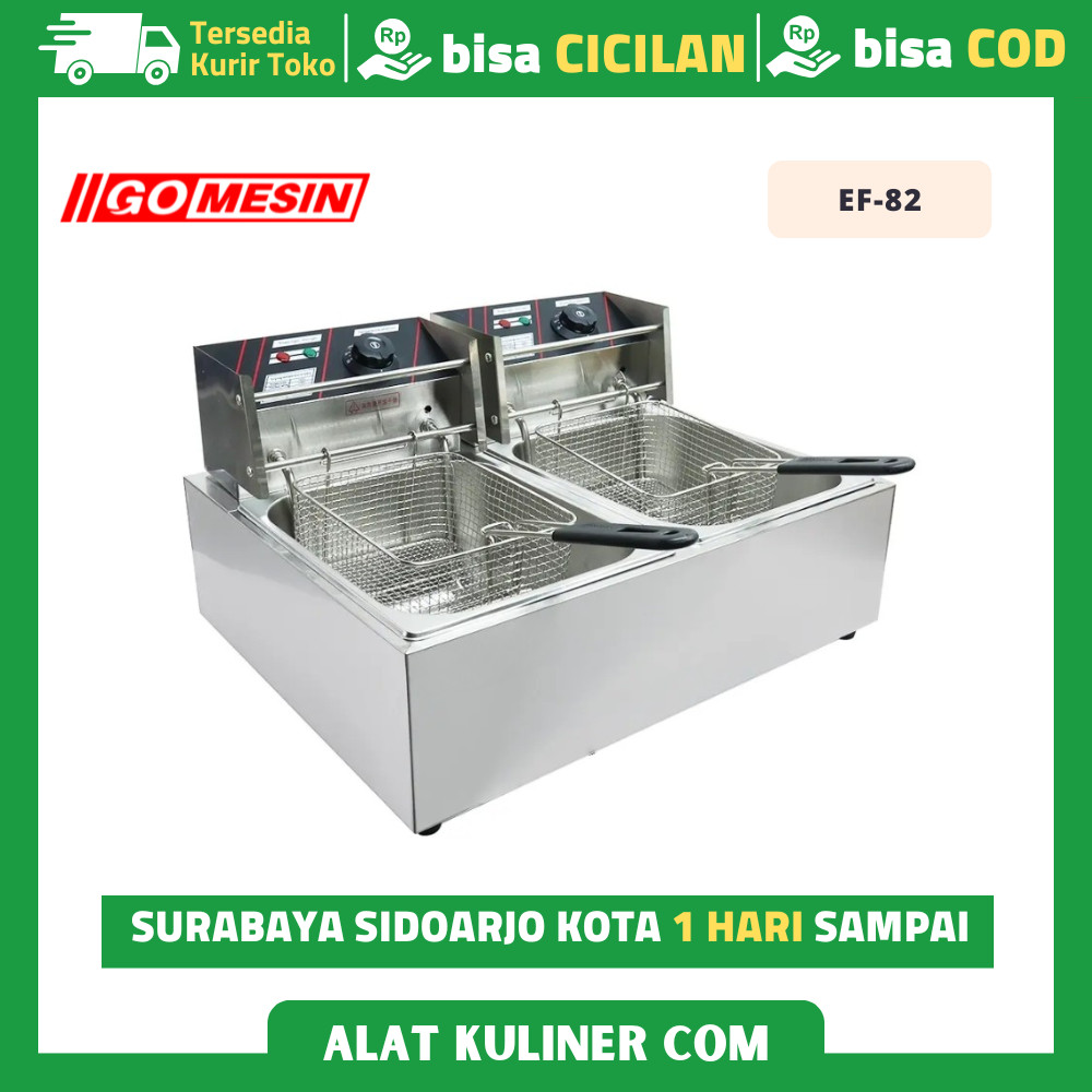 Deep Fryer Listrik GETRA EF-82 Penggorengan Listrik 2 Tangki