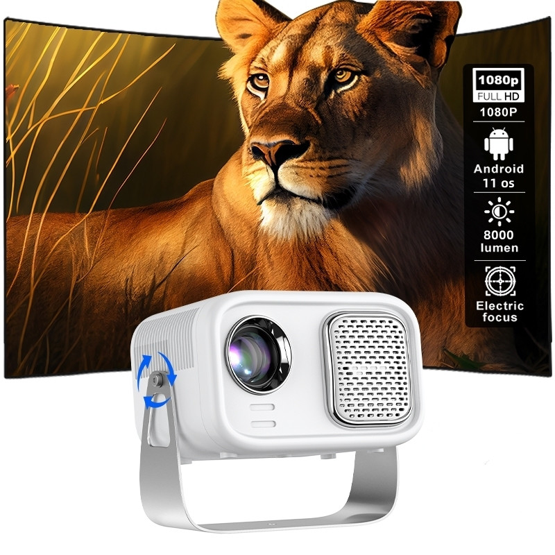 QIAOLET K1A Proyektor 8000 Lumens Proyektor Android 11 Proyektor Hp Pengajaran Smart Proyektor