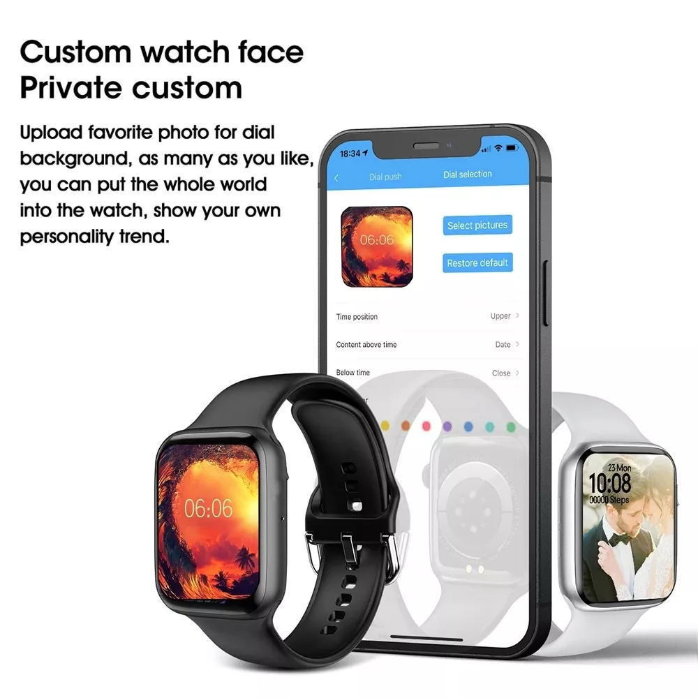 CUCI GUDANG X8 SmartWatch Jam Tangan Pintar Iwo 13 Bluetooth Call Monitor Stopwatch Smart Watch Card