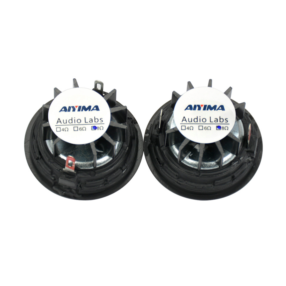 2Pcs 10W 1.5Inch Tweeters Loudspeakers Treble Mini Portable Silk Film Speakers 4 Ohm 6 Ohm 8Ohm 40MM