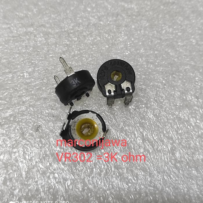 Trimpot VR3K ohm hitam duduk BEST