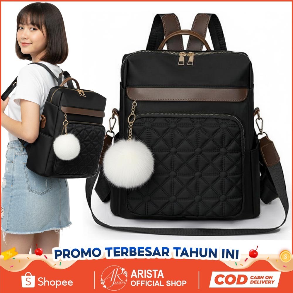 ARISTA - NEW Tas Ransel wanita LGhost MK002 Tas Ransel Wanita Backpack Trendy Korea Style Cewek/Terb