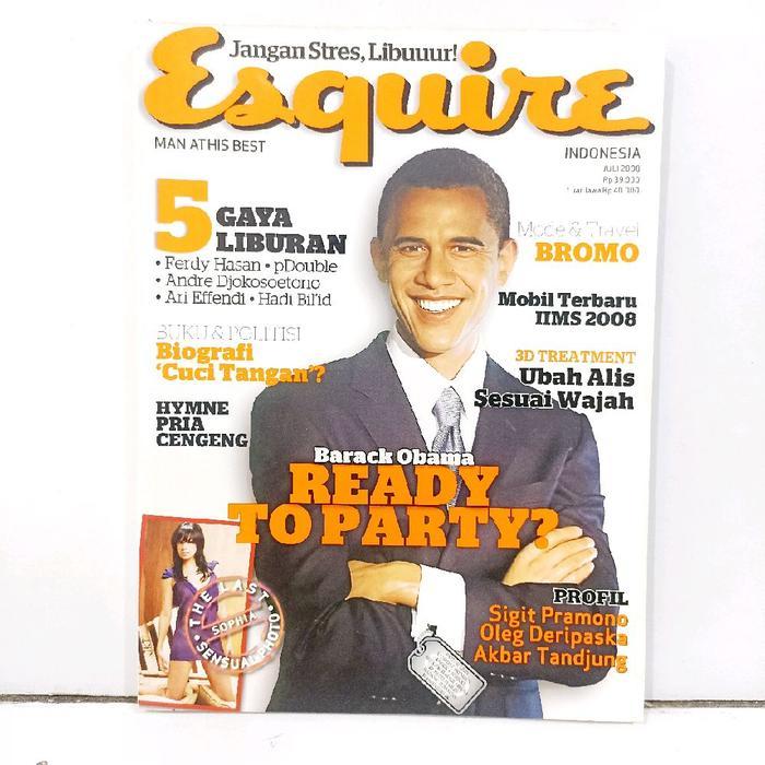 Majalah Esquire Indonesia Edisi Juli 2008 Barack Obama Ready to Party?