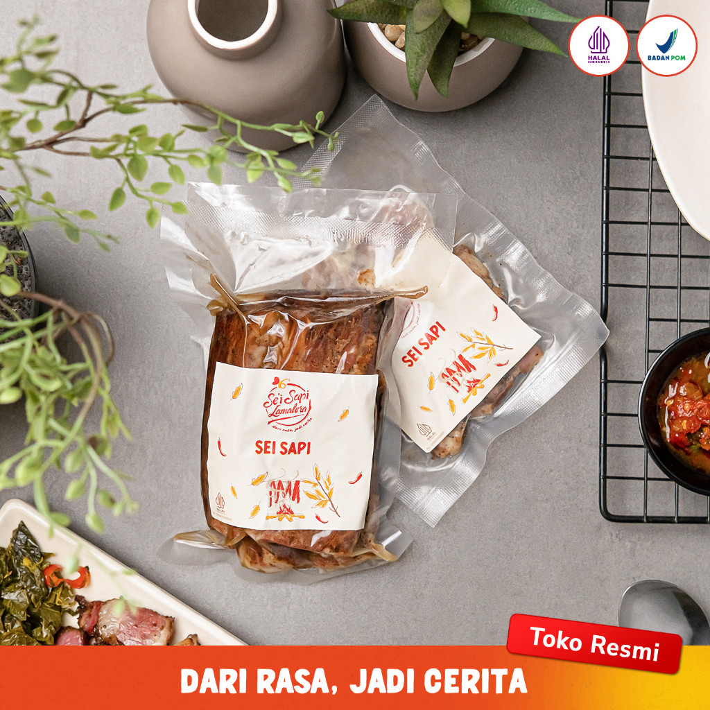 Sei Sapi 500gr | Daging Sapi Asap | Sei Sapi Lamalera | Halal