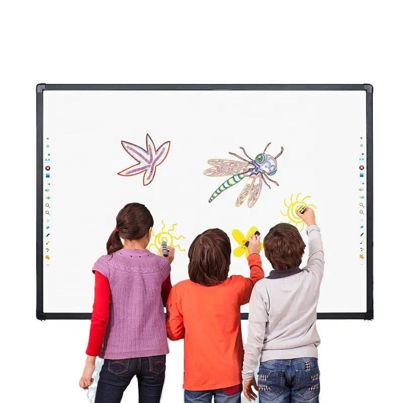 Riotouch 20 Points IR Touch gital Whiteboard OEM Design Interactive Boards With Free Softe Smart Int