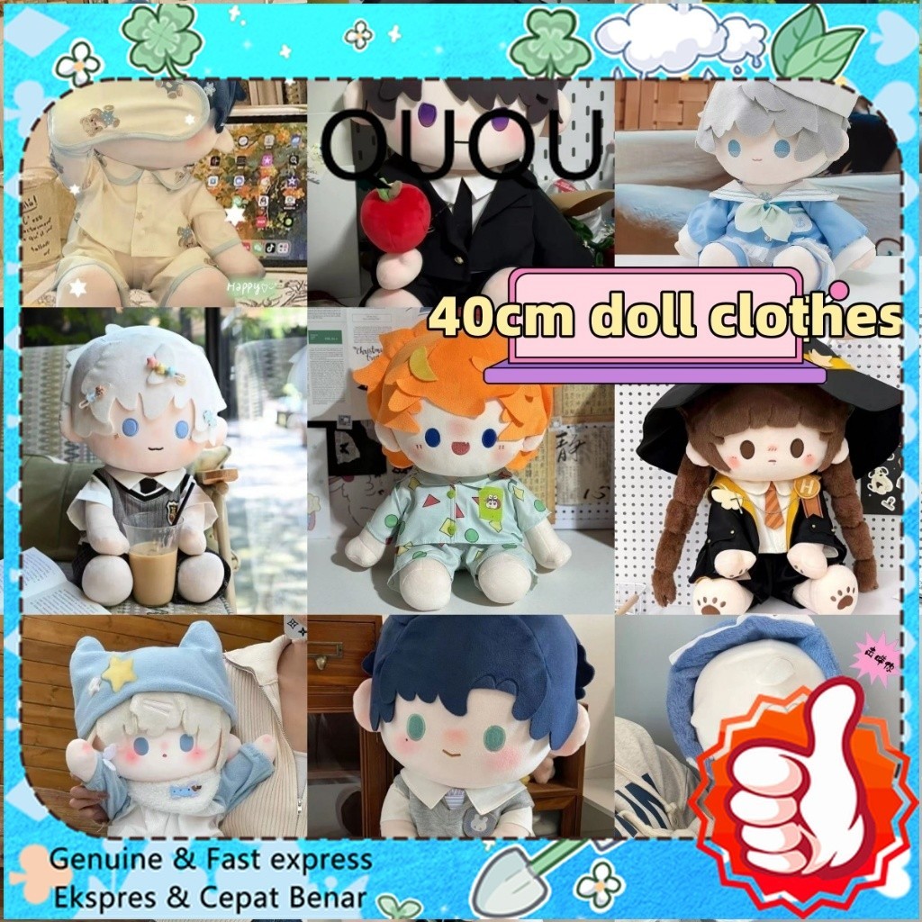 TOFA.ID 40cm Doll Clothes Star Doll Cotton Doll Dress-Up Clothes 40cm Doll Love and Deep Space Cospl