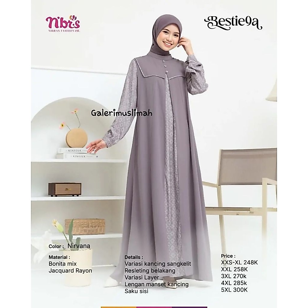 TERBARUNIBRAS BESTIE 09 A/ GAMIS NIBRAS / GAMIS BESTIE 09 A / NIBRAS  BESTIE 09 A / BESTIE 09 A