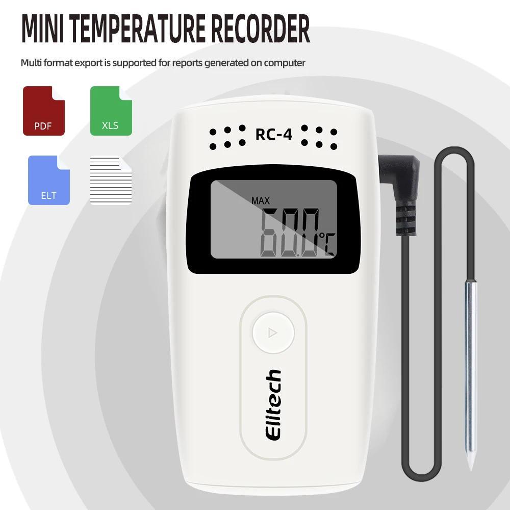 RC4 Mini Temperature Data Logger USB Datalogger Temperature Data Recorder External Sensor 16000 Poin