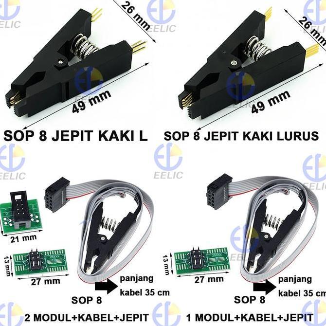 APC-SOP8 Alat Penjepit Clip BIOS SOP8 Flash Chip IC Test IC Eprom Eeprom BIOS ROM Tools Penjepit