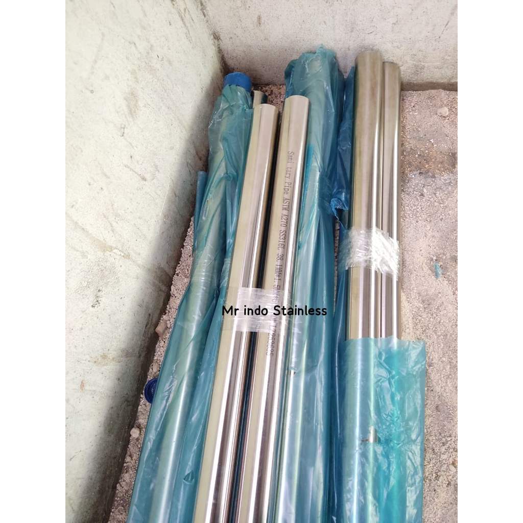 Pipa Sanitary 1" inch Foodgrade SS 316L / Pipa Sanitary SS316L Meteran