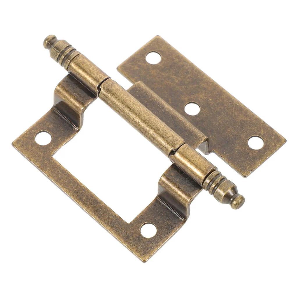 Grandfather Clock Door Hinges Vintage Bronze Metal Decorative Mechanical Precision Repair Restoratio