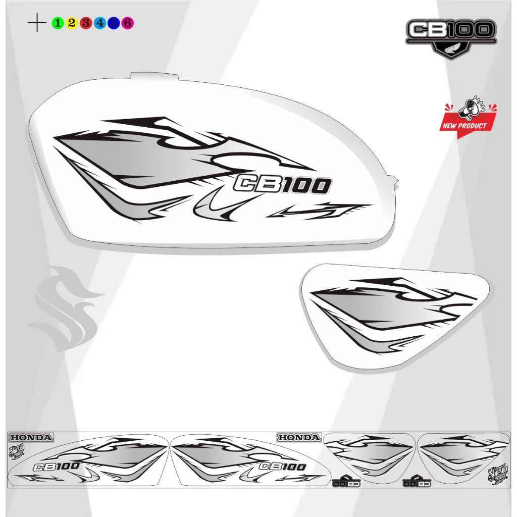 STRIPING HONDA CB100 OLD / STRIPING VARIASI CB