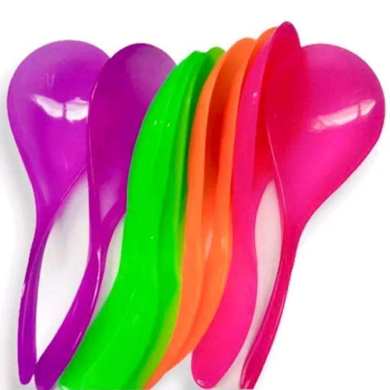 Centong Nasi Plastik Pelangi Warna-warni untuk Mempercantik perabotan  Dapur