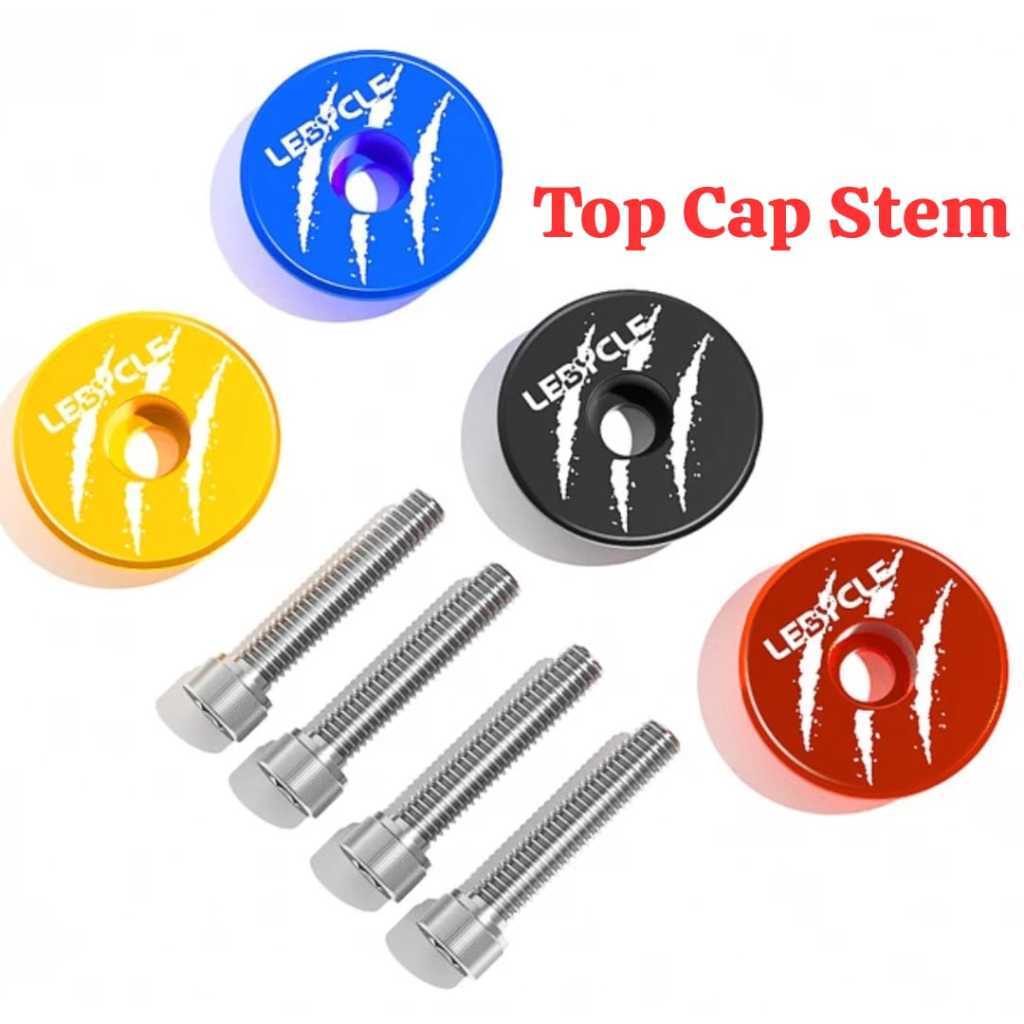 Foto Lebycle Top Cap Tutup Cover Stem Headset Steer Tube Fork Cover Sepeda
