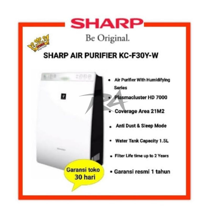 III SHARP AIR PURIFIER HUMIDIFIER PURIFY HUMIDIFY KCF30YW KCF 30 KCF30 YW 30YW ALAT MESIN MENYARING 
