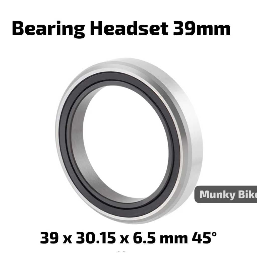 Foto Bearing Headset 39 sudut 45 39mm 39x30.15x6.5 mm untuk Sepeda pushbike