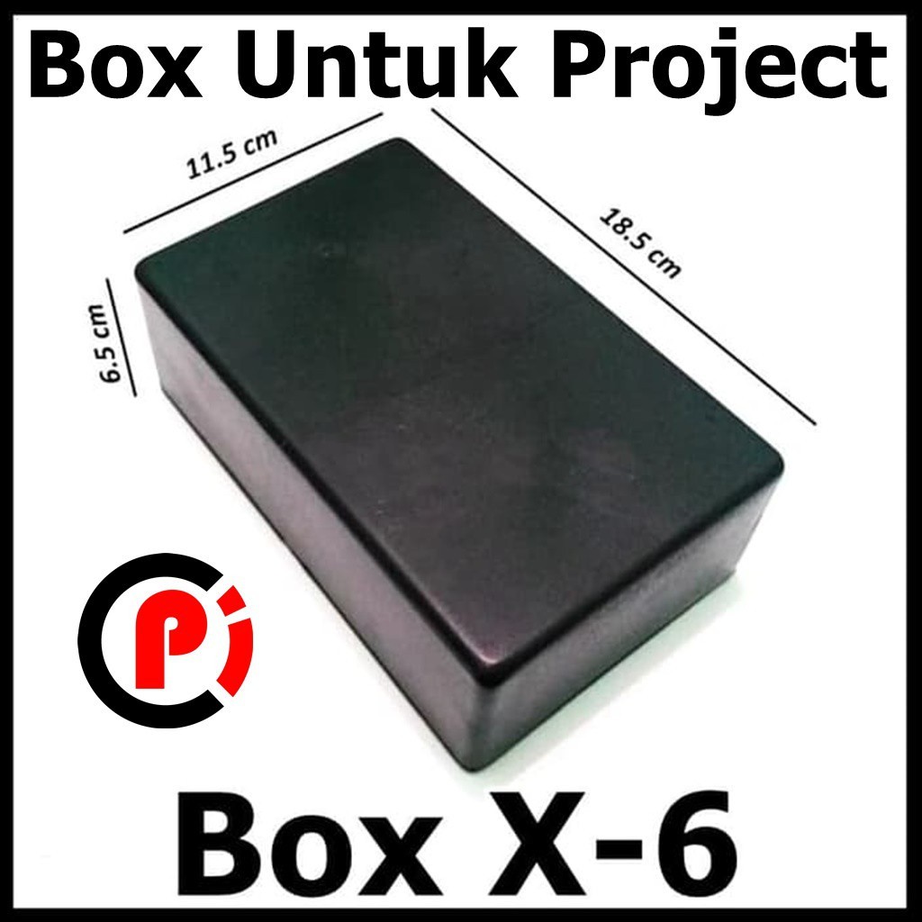 Box X6 X 6 Hitam Kotak panel Mikrotik Plastik tp link Project Elektronik