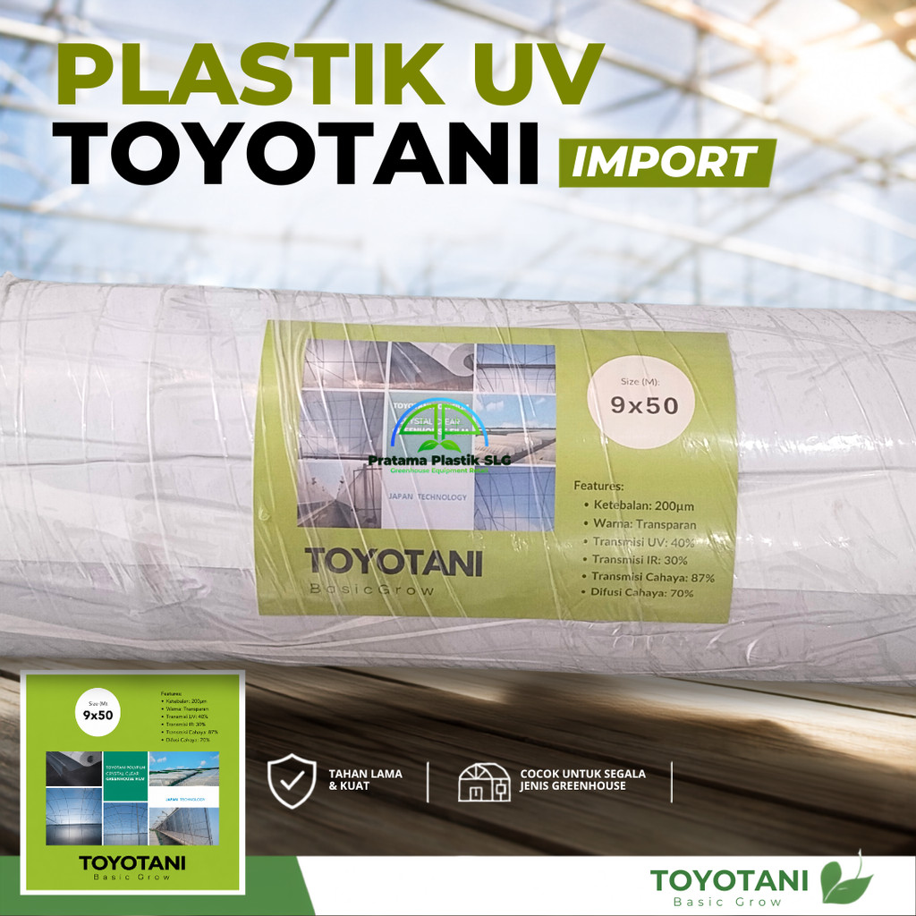 Plastik UV Toyotani Lebar 9 Meter ( Basic)