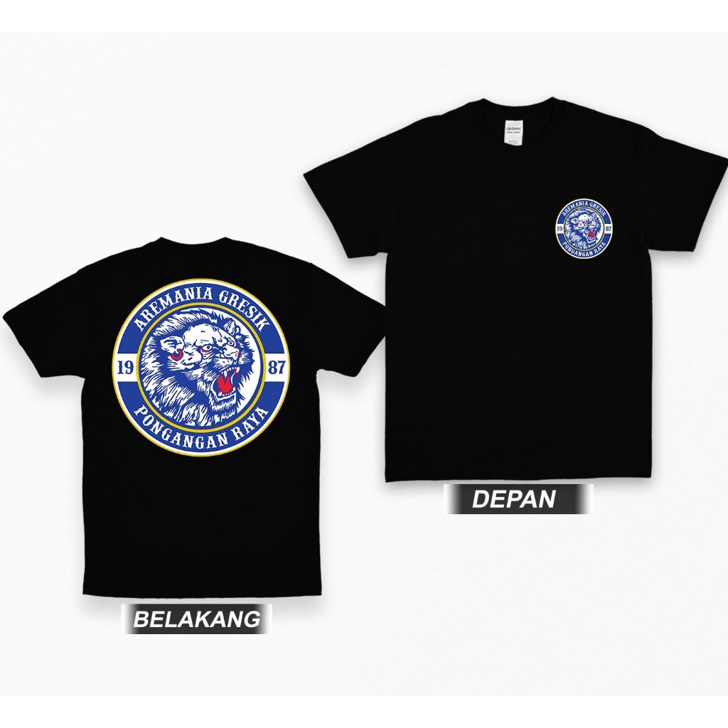 Tshirt AREMANIA GRESIK Kaos Aremania Pria Wanita Lengan Pendek