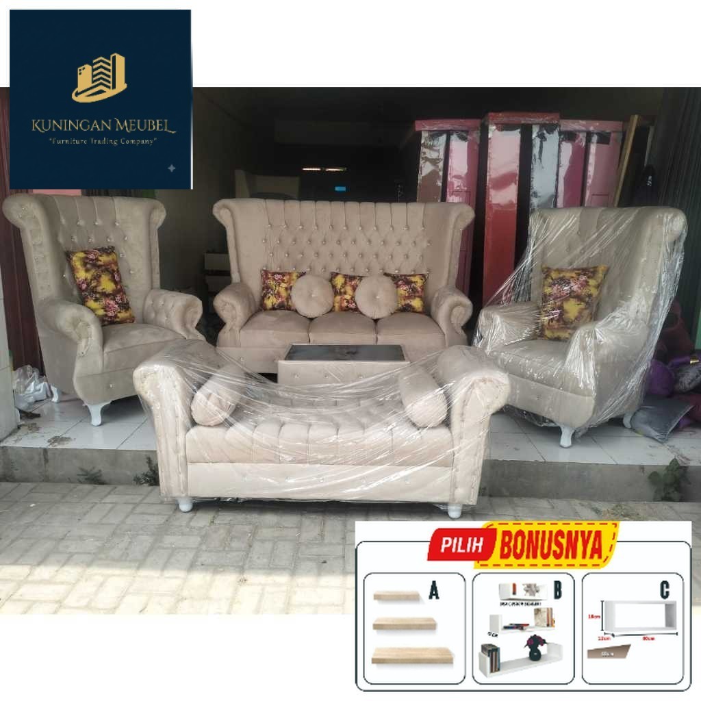Sofa sultan wrna cream sofa sultan mewah sofa model terbaru