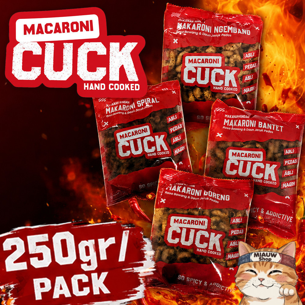 Makaroni Cuck 80gr All Varian Gashken Miauw~