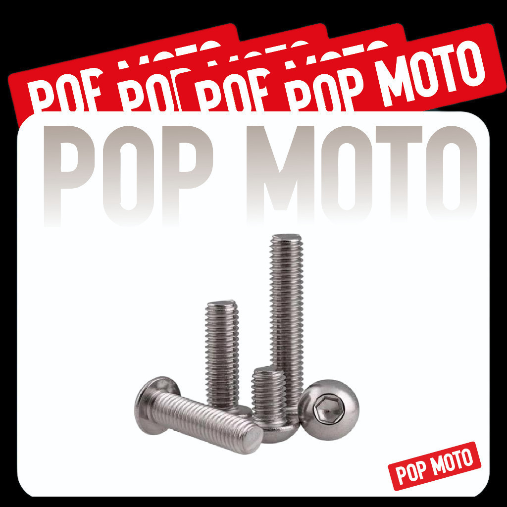Baut L Button Head M8 X 60 MM L5 Buttonhead Stainless Steel 304 THE