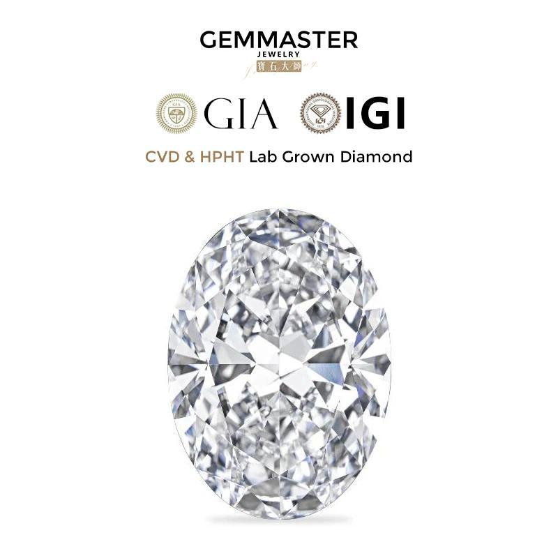 Oval Lab Grown amond CVD HPHT 1ct 3ct 5ct D E F Lab amond VVS VS Clarity IGI GIA certificate Loose a