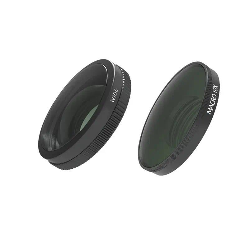 Wide-Angle Lens+ MACRO 10X For DJI OSMO Nano Action Camera Accessories- Portrait Focus Lens Filter F