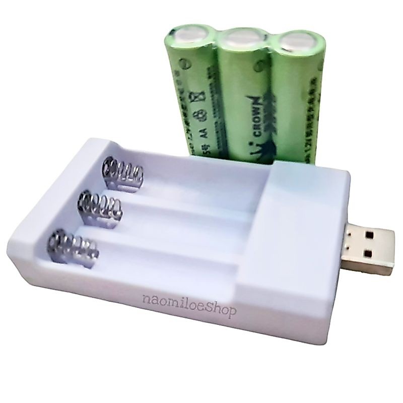 (isi 3pcs) Battery Rechargeable AA 700 MAh Baterai AA baterai charge Rechargeable Batre Charge AA /A