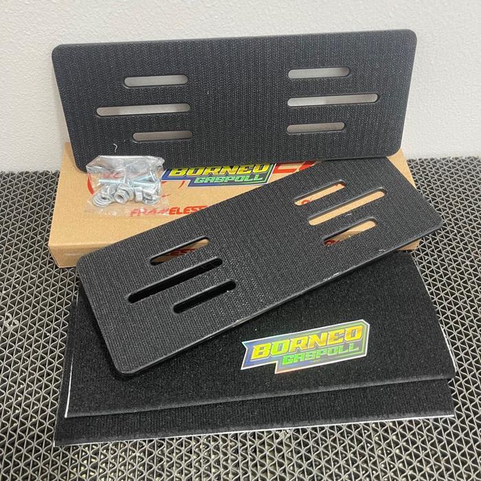 FRAME PLAT NOMOR UNIVERSAL Set 2pcs Sepasang Depan Belakang + Baut / FRAME PLATE TEMPEL Frame plate 