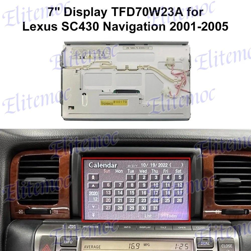 TFD70W23A 7" LCD Display for Lexus SC430 LS430 LX470 ES300 Navigation Monitor Screen Replacement