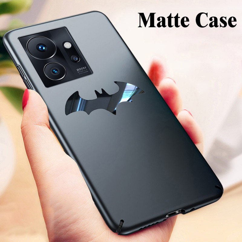 Untuk casing Infinix Zero Ultra Luxury Frosted Matte Back Slim Metal Bat Man Non-slip Cover pelindun
