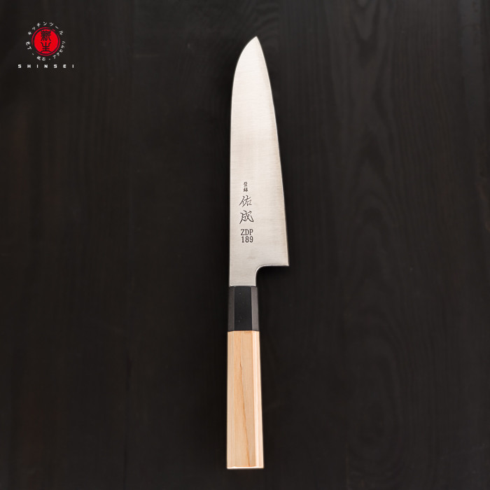 Japan Artisan Knife Sukenari ZDP-189 Migaki Santoku 195mm