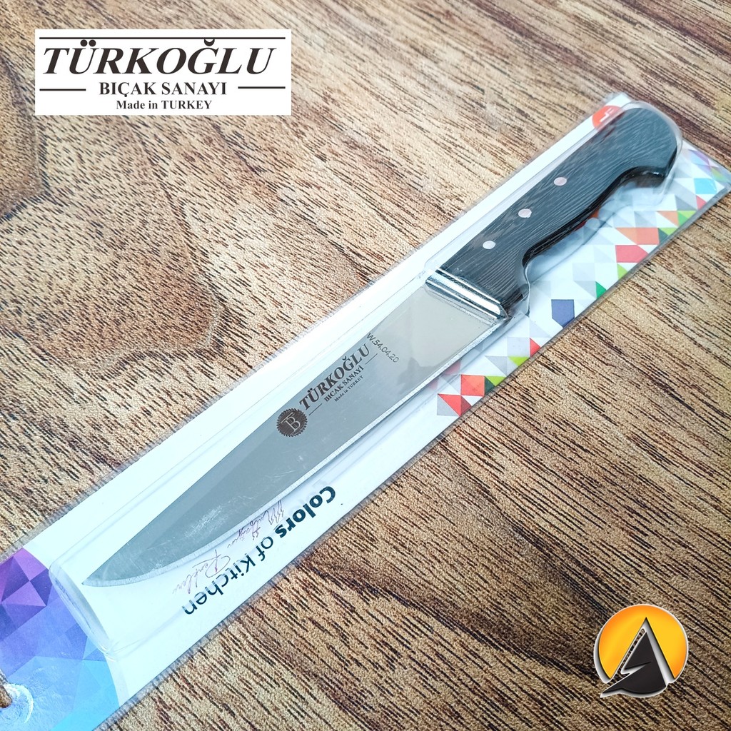 Butcher knife pisau sembelih Turkoglu straight 20 cm original turkey