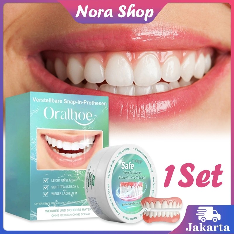 CIKUCHI - Atas Bawah Snap On Smile Dewasa / Snap On Smile Gigi Palsu Veneer Instan