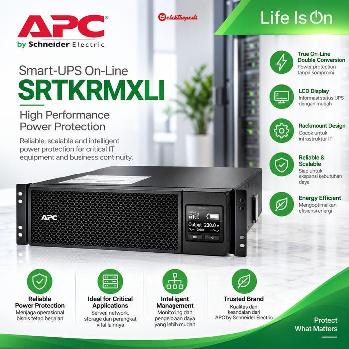 APC UPS SRT5KRMXLI / SRT 5KRMXLI / 5KRMXLI Smart-UPS SRT Rackmount RM 5000VA 5KVA 230V Original Gara