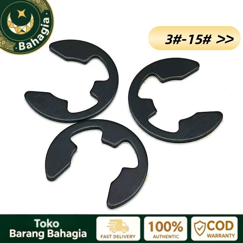 Snap Ring Retaining Ring Hitam Snapring Type E Circlip Tipe E Black 3#-15#