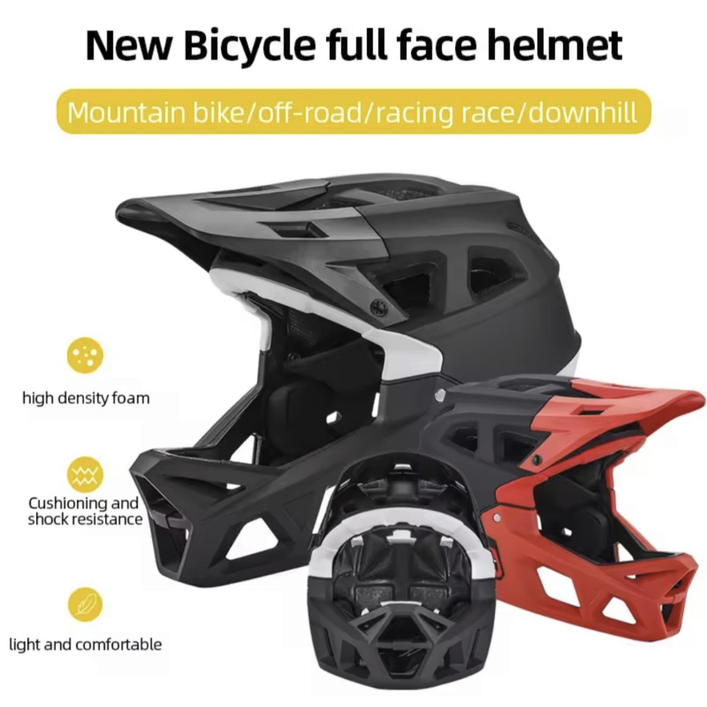 Foto Helm Fullface Full face with Knob Adjustable OEM Non Brand untuk Sepeda Lightweight Enduro Donwhill MTB Trail