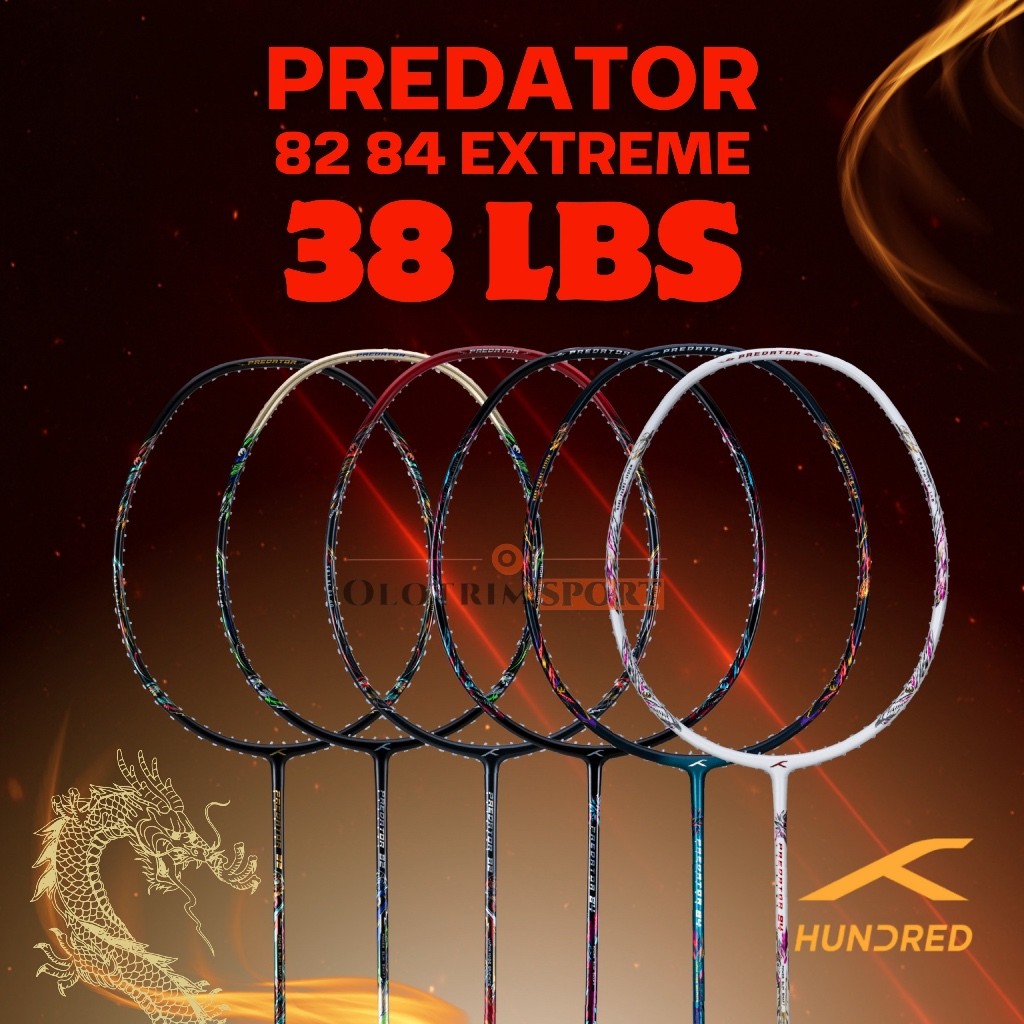 Raket Badminton Hundred PREDATOR 82 84 EXTREME 100% ORIGINAL HUNDRED