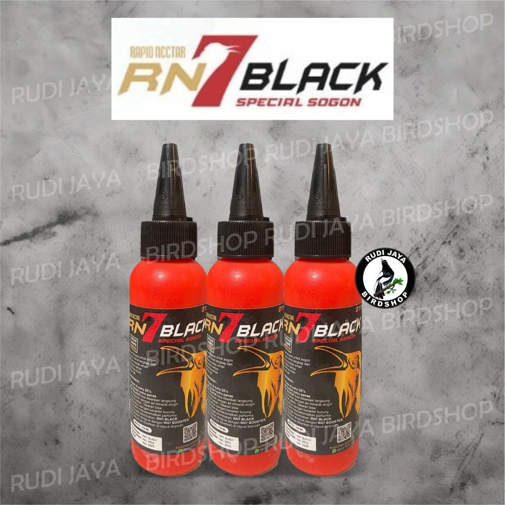 RN7 BLACK HITAM RAPID NEKTAR NECTAR PAKAN MAKANAN BURUNG KOLIBRI KONIN SOGON TANPA KULKAS DAN KROTO