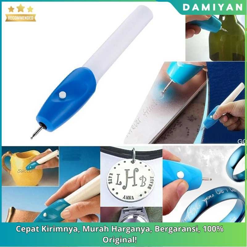 [DMY] Pena Ukir Elektrik Portable - Engraver Pen Tool Mini - Alat Ukir Logam Kayu Serbaguna