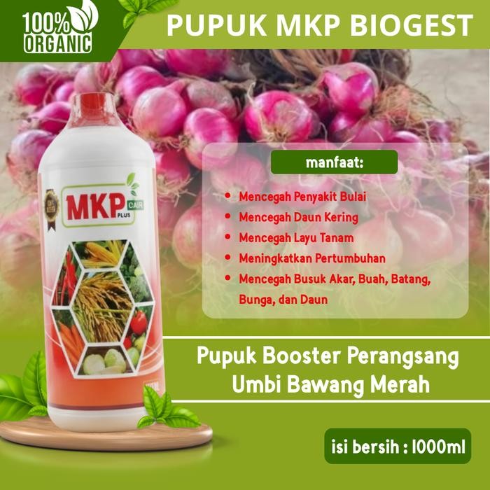 Pupuk MKP Biogest Cair 1000ml – Pupuk Booster Umbi & Buah Bawang Merah, Percepat Tumbuh & Panen Meli