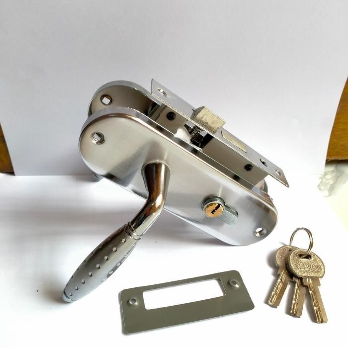 Kunci pintu kecil handle pintu kecil full set bagus - KUNING Terlaris